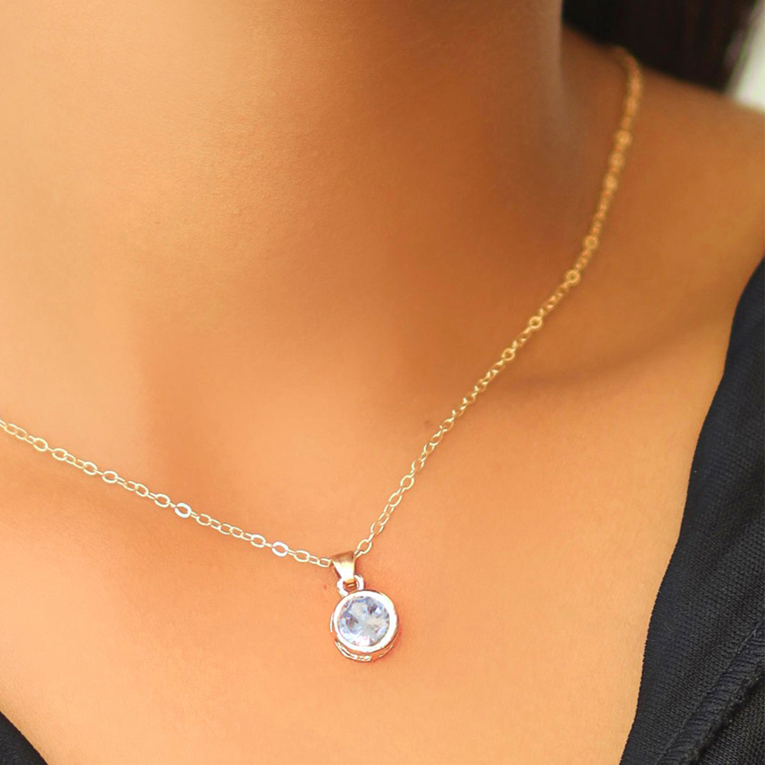 Single stone on sale pendant necklace