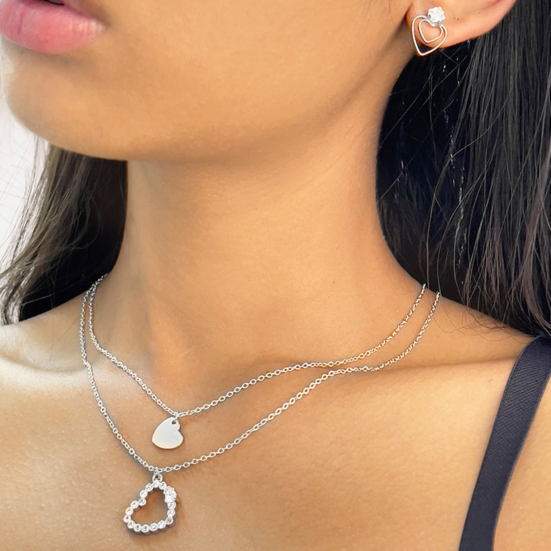 Mini heart hot sale pendant necklace