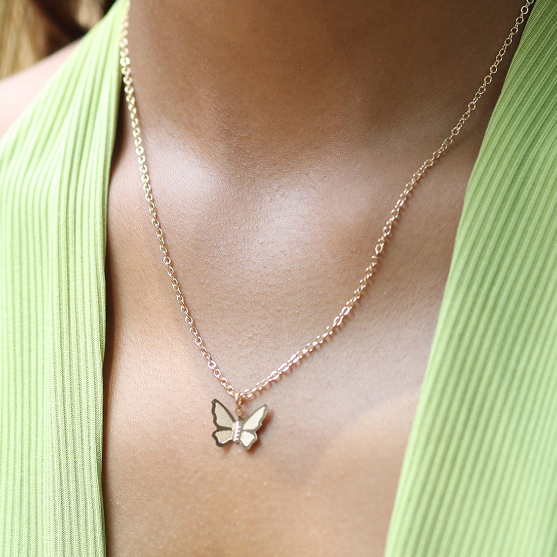 Butterfly on sale dainty necklace