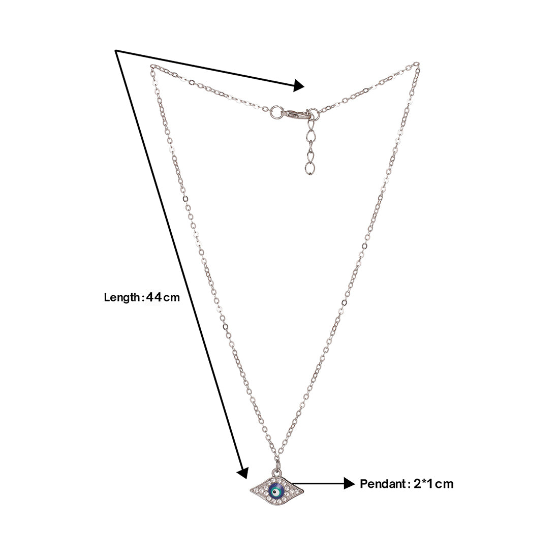 Evil Eye Diamonti Pendant Necklace