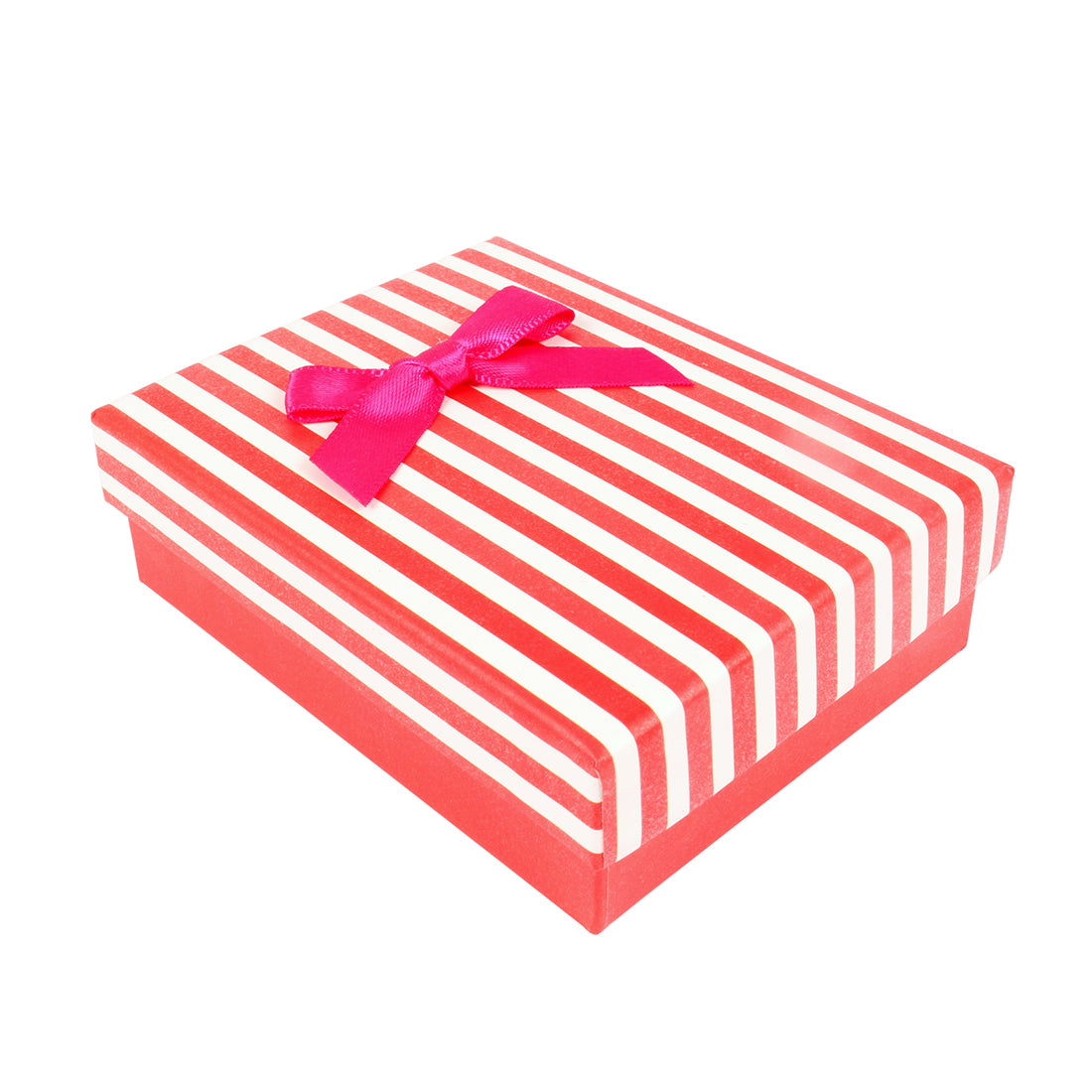 CRAFTY STRIPED GIFT BOX WITH RIBBON